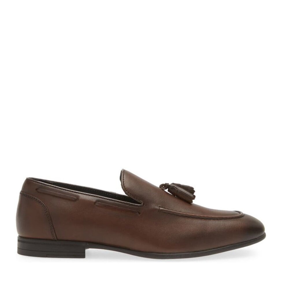Bashwood Handmade Brown Leather Tussle Style Loafers